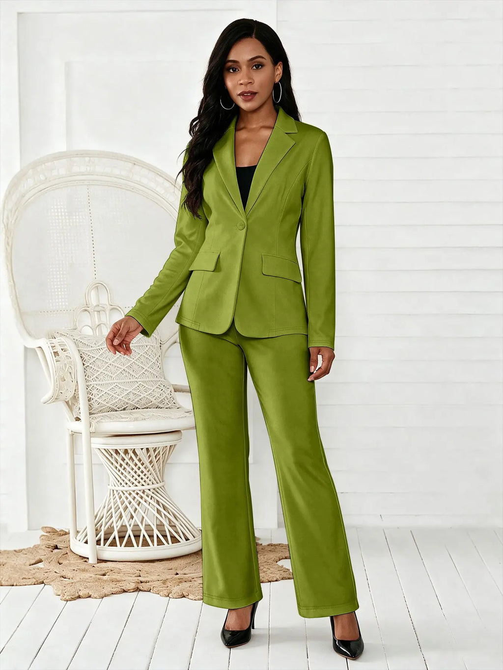 Women's Two-Piece Blazer & Suit Pants