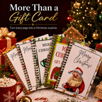 🎄📚Christmas Gift Card Book - 🎁Surprises On Every Page📚Hardcover & Durability Line