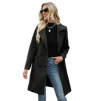 Women's Autumn/Winter Mid-Length Wool-Blend Coat