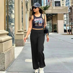 💘Women's High Waist Stretch Wide Leg Suit Pants