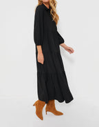 Sandstone Tiered Maxi Dress