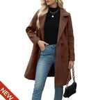 Women's Autumn/Winter Mid-Length Wool-Blend Coat