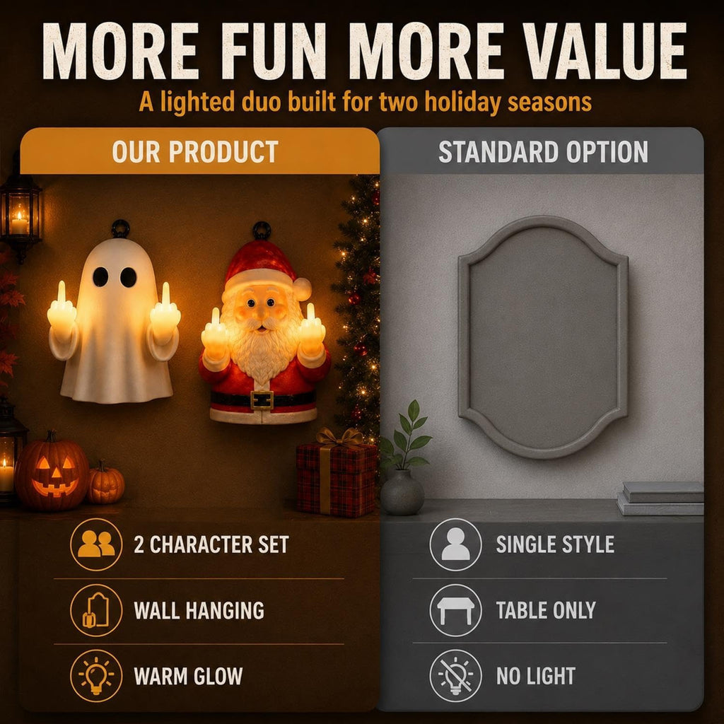 🎅 Santa 👻 Ghost Glowing Night Light 🔥 Now 50% OFF