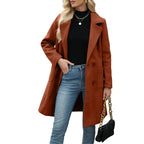 Women's Autumn/Winter Mid-Length Wool-Blend Coat