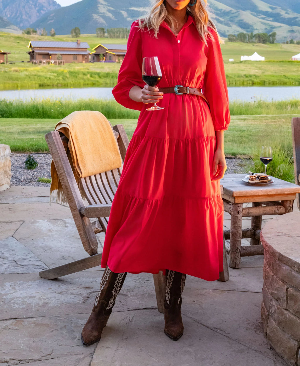 Sandstone Tiered Maxi Dress