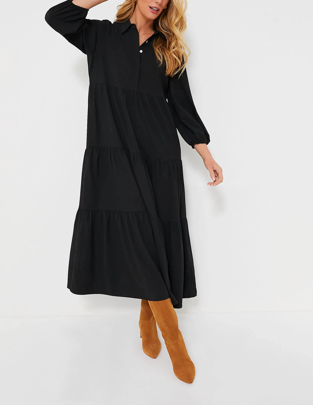 Sandstone Tiered Maxi Dress