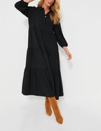 Sandstone Tiered Maxi Dress