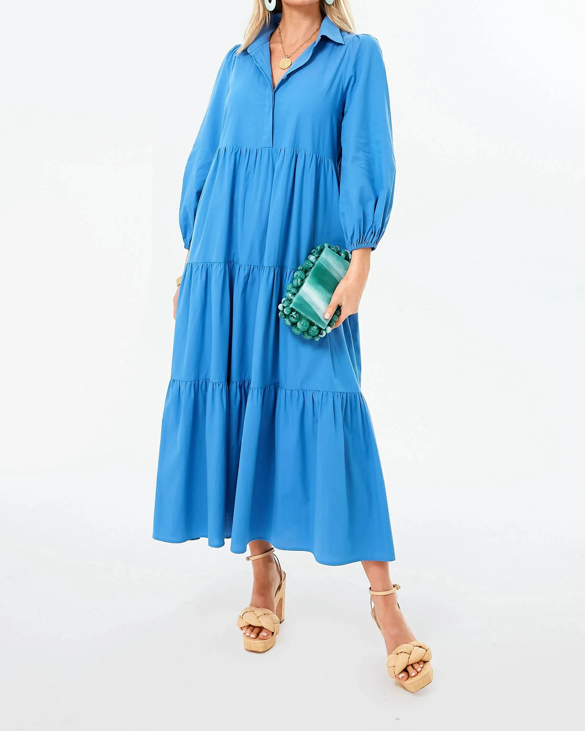 Sandstone Tiered Maxi Dress