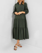 Sandstone Tiered Maxi Dress