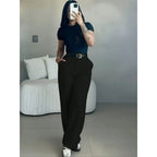 💘Women's High Waist Stretch Wide Leg Suit Pants