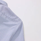 Men's Fitted Short-Sleeved Collared Button-Front Shirt