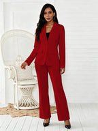 Women's Two-Piece Blazer & Suit Pants