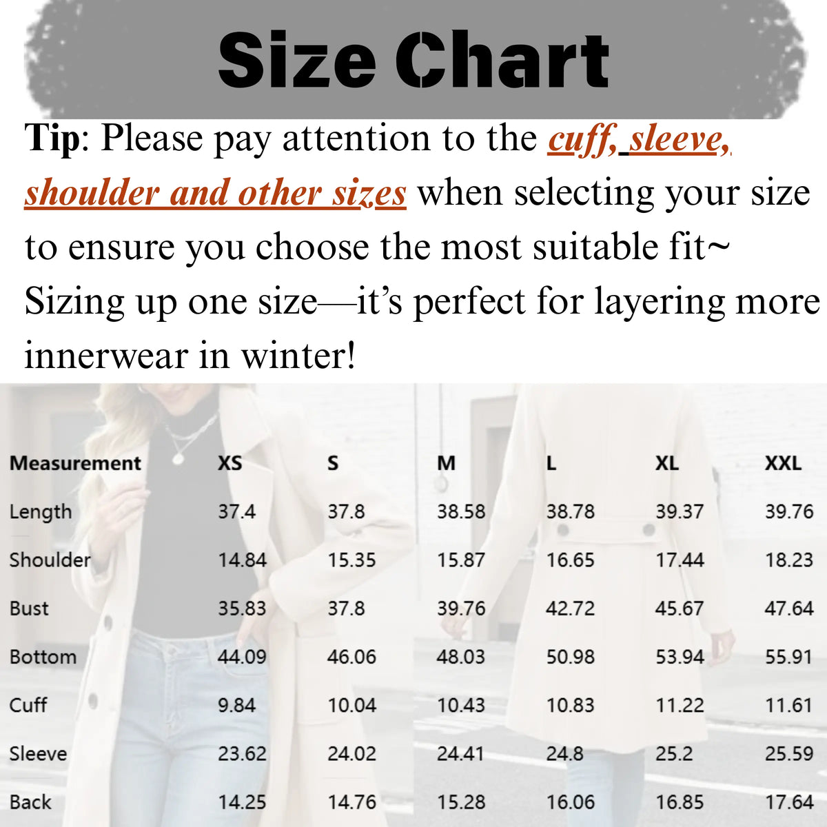 Women's Autumn/Winter Mid-Length Wool-Blend Coat