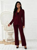 Women's Two-Piece Blazer & Suit Pants