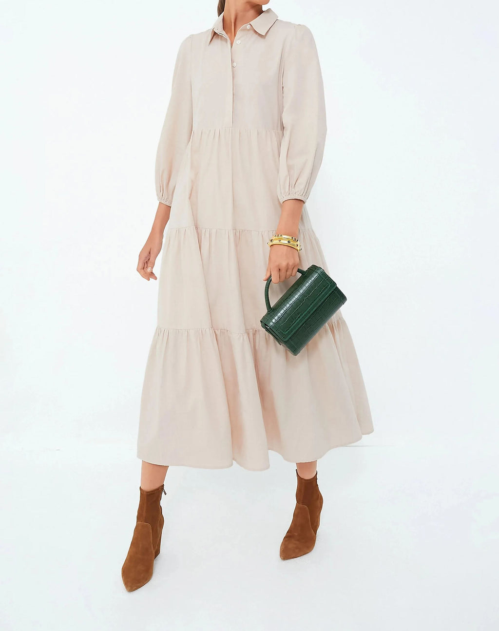 Sandstone Tiered Maxi Dress